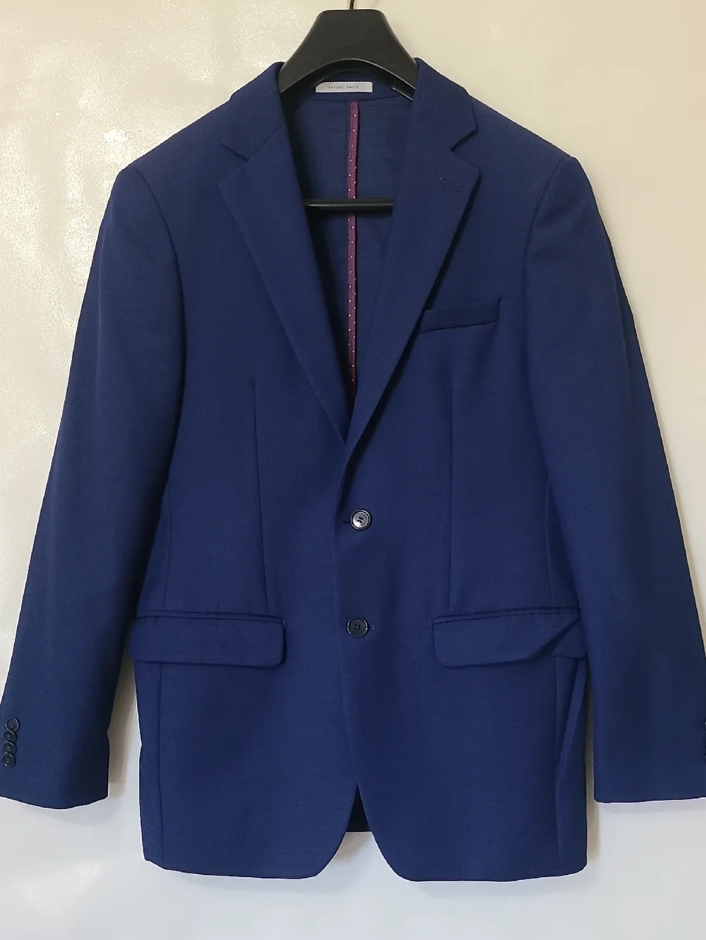 Arturo Calle Men's Blue Classic 2-Piece Suit Tailored Blazer & Trousers Size 38R
